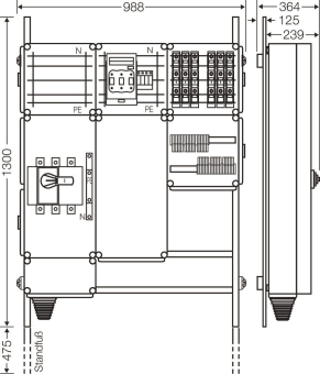 Hensel Ladeverteiler f.6 Mi EV 11kW 6001 