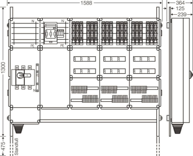 Hensel Ladeverteiler f. Mi EV 11kW 18101 
