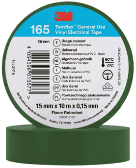3M Temflex 15mmx10m Grün         165GR1E 