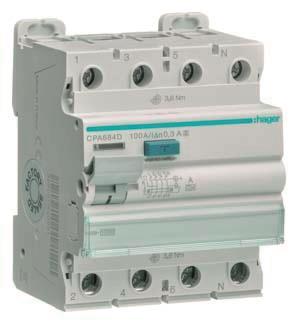 Hager Fi-Schalter 4polig 10kA    CPA684D 