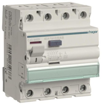 Hager Fi-Schalter 4polig 6kA     CJG440D 