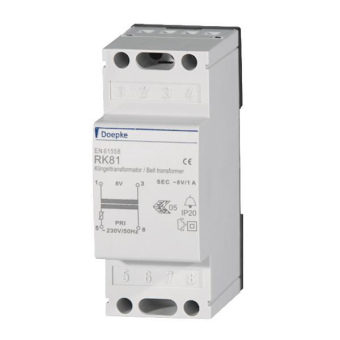 Doepke Klingeltransformator 8V 1A   RK81 