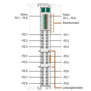 WAGO 750-458 8-Kanal-Analogeingang, 