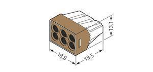 WAGO 773-606 Verbindungsdosenklemme,für 