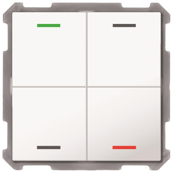 MDT Taster Light 63 4-fach RGBW mit 