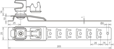 DEHN Dachleitungshalter Niro-K    204089 