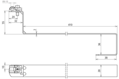 DEHN       DLH DQ 6.10 H55 L410 WS STTZN 