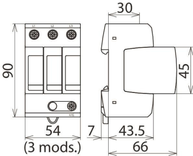 Dehn 908300 DG MU 3PY DG MU 3PY 208 3W+G 