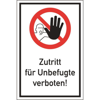 HEIN Kombischild Zutritt..verboten 23564 