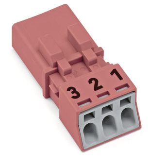 WAGO 890-293 Stecker,3-polig,pink 