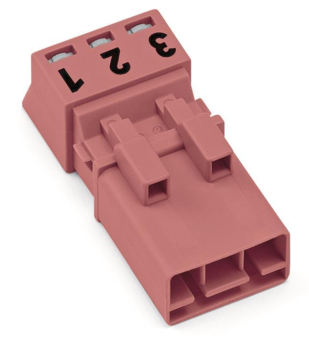 WAGO 890-293 Stecker,3-polig,pink 