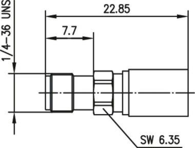 TEGA SMA-Kabelbuchse Cr Au G30 100024724 