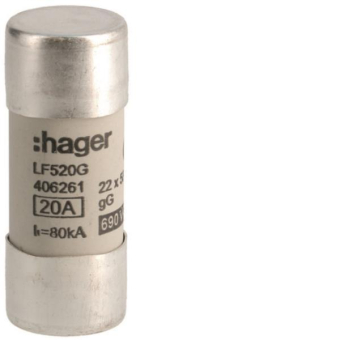 Hager Sicherungseinsatz 22x58mm   LF520G 