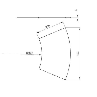Abdeckung Bogen 45  halogenfrei grau 200 