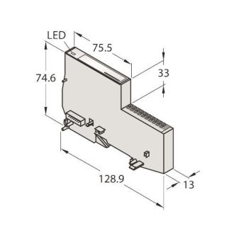 Turck BL20       BL20-E-8DO-24VDC-0.5A-P 