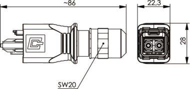 TEGA STX V14 2SC Steckerset    100007620 