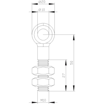 Siemens 3SE79201AC Augenschraube M10 