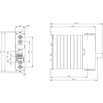 Siemens 3RF23201DA04 Halbleiterschütz 