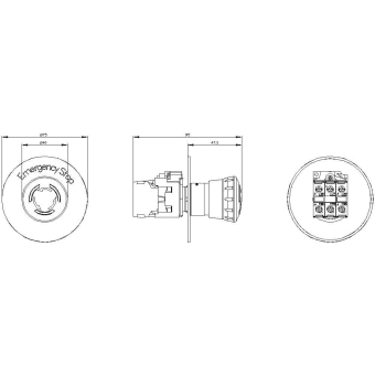 Siemens NOT-HALT Pilz 3SU1158-1HB20-1PT0 