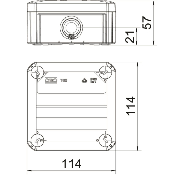 OBO T 60 Kabelabzweigkasten 