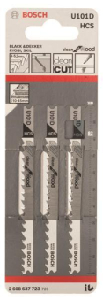 Bosch 3Stichsägeblatt U101D   2608637723 