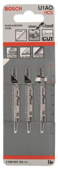 Bosch 3Stichsägeblatt U1 AO   2608637724 
