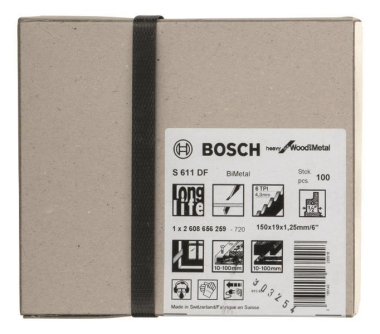 Bosch 100Säbelsägeblatt S 611 2608656259 