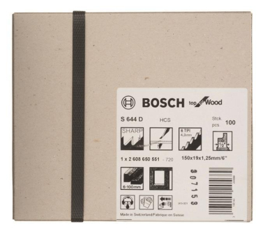Bosch 100Säbelsägeblatt S 644 2608650551 
