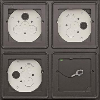 GIRA 5508910 AP-Gehäuse 2x2fach 