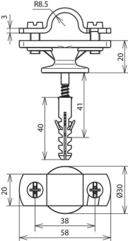 DEHN Stangenhalter                275260 