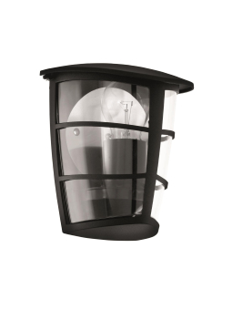 EGLO Außen Wandleuchte/1 Schwarz   93407 