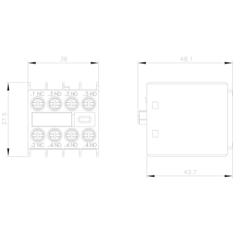 Siemens 3RH29111HA31 Hilfsschalterblock 