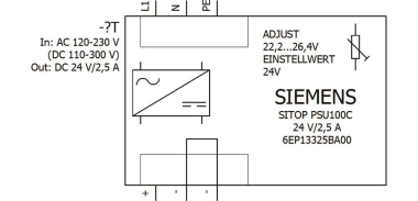 Siemens 6EP13325BA00 SITOP PSU100C 24V 