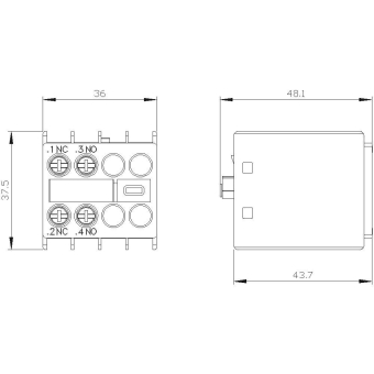 Siemens 3RH29111HA11 Hilfsschalterblock 