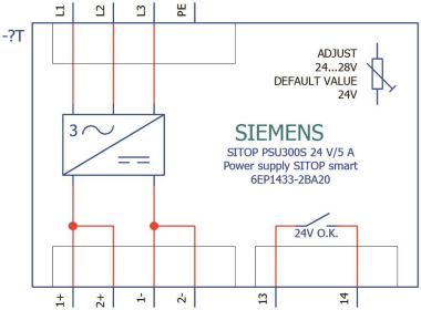 SIEM SITOP PSU300S 24V/5A  6EP1433-2BA20 