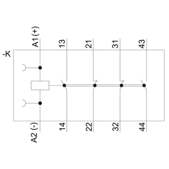 Siemens 3RH21221BB40 Hilfsschütz, 2S+2Ö 