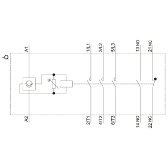 SIEM Schütz AC3 15kW/400V, 3RT2027-2NB30 