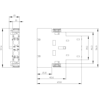 Siemens 3RH29211DA11 Hilfsschalterblock 