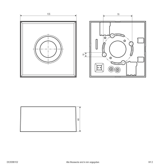 EVN Deckenanbau -kardanisch   DE20080102 