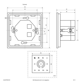 EVN DALIWandpanel TunableWhite DALWPWWCW 