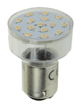 S&H LED-MR8 15SMD Ø26,5x35,5mm     35181 