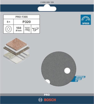 Bosch 5Schleifblatt F355      2608605129 