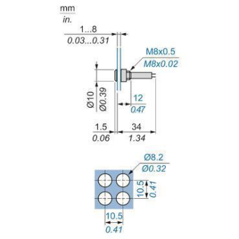 GS Leuchtmelder, D=8mm, LED      XVLA233 