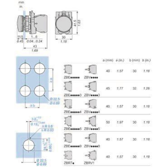Schneider Leuchtmelder grün BA9s XB5AV63 
