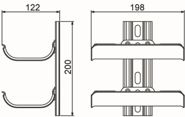 OBO KTW 100 2 FT Kabeltragwanne 2-fach 