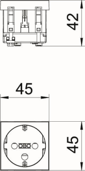 OBO STD-D0K SRO1 Steckdose 0° 1f kodiert 