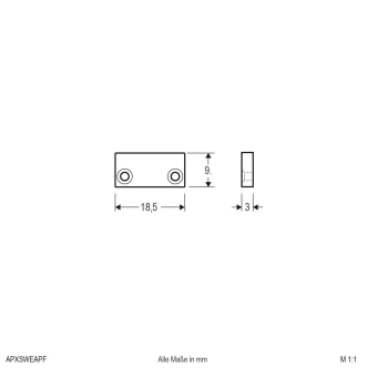 EVN Alu-Endabschlussplatte 1x  APXSWEAPF 