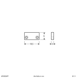 EVN AluEndabschlussplatte 1x    APXSEAPF 