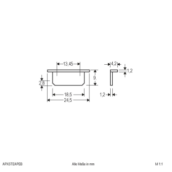 EVN Alu-Endabschlussplatte 1x APXSTEAPEB 