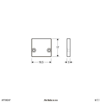 EVN AluEndabschlussplatte 1x     APFWEAP 